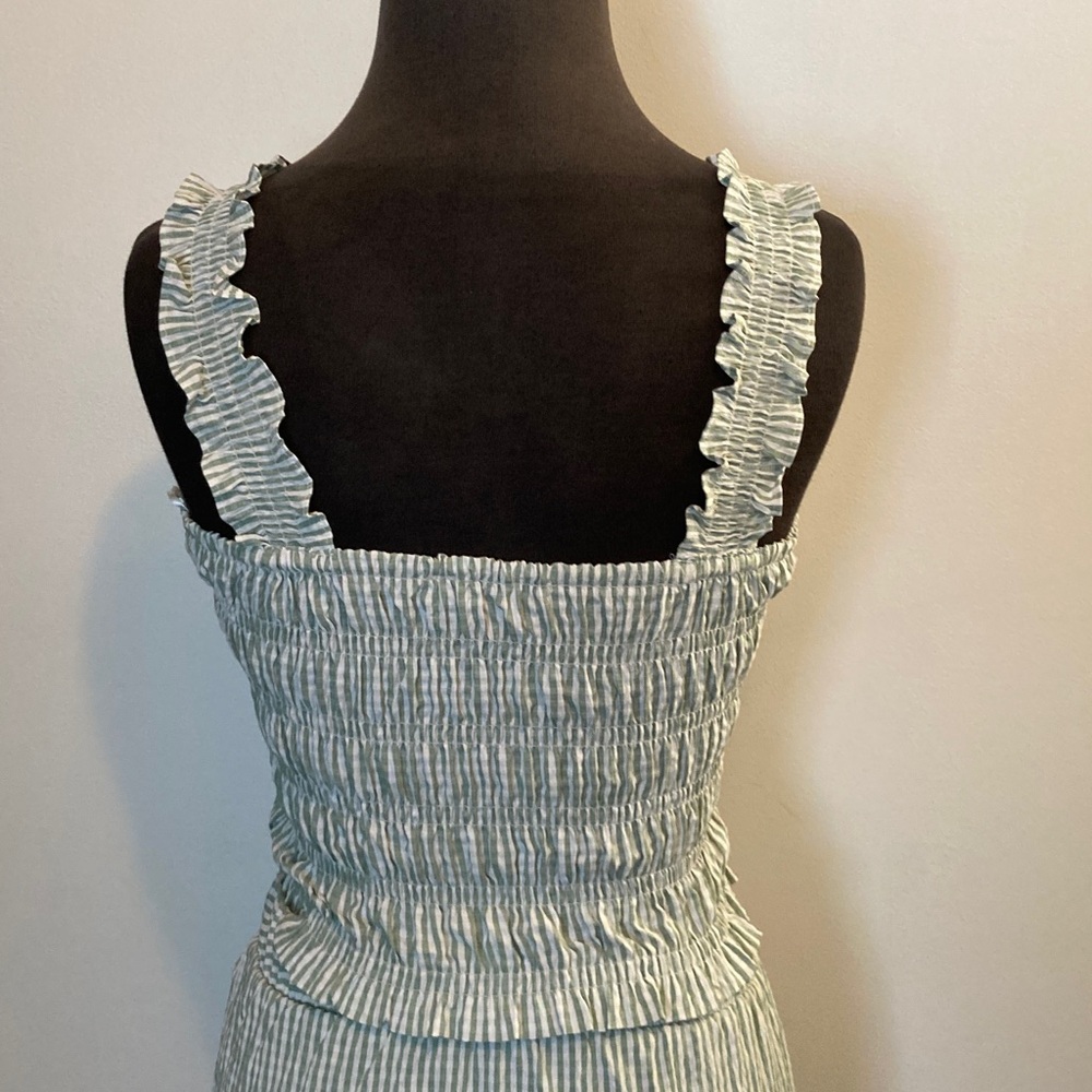 Good Luck Gem Striped Maxi Skirt and Top in Green size Small - Picture 3 of 11